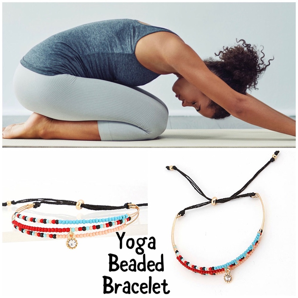 Seed Beaded Yoga Pull String Bracelet-NWT-Boutique